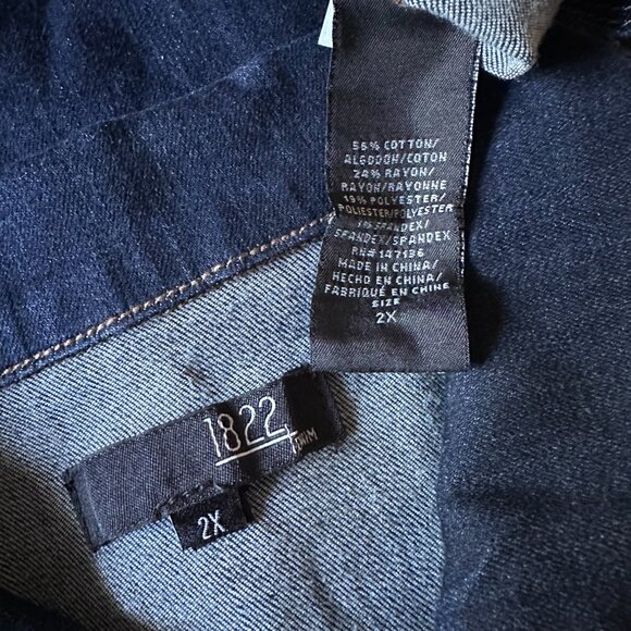 NWT - 1822 Carlsen Indigo Denim Jacket Stitch Fix - Picture 8 of 11